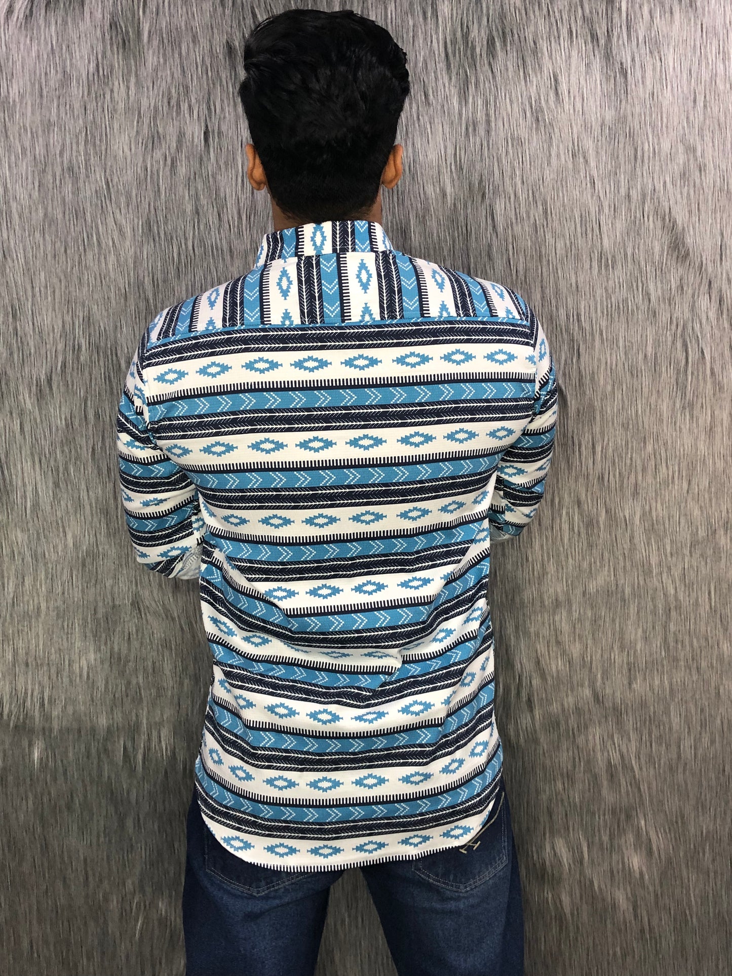 Sanganeri Shirt (Blue)