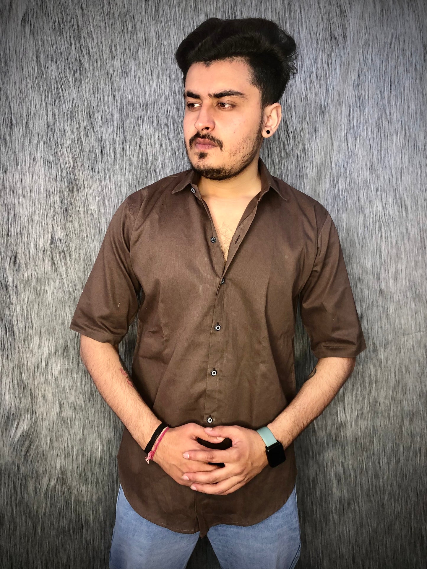 oversized dropshoulder shirt (Dark grey)