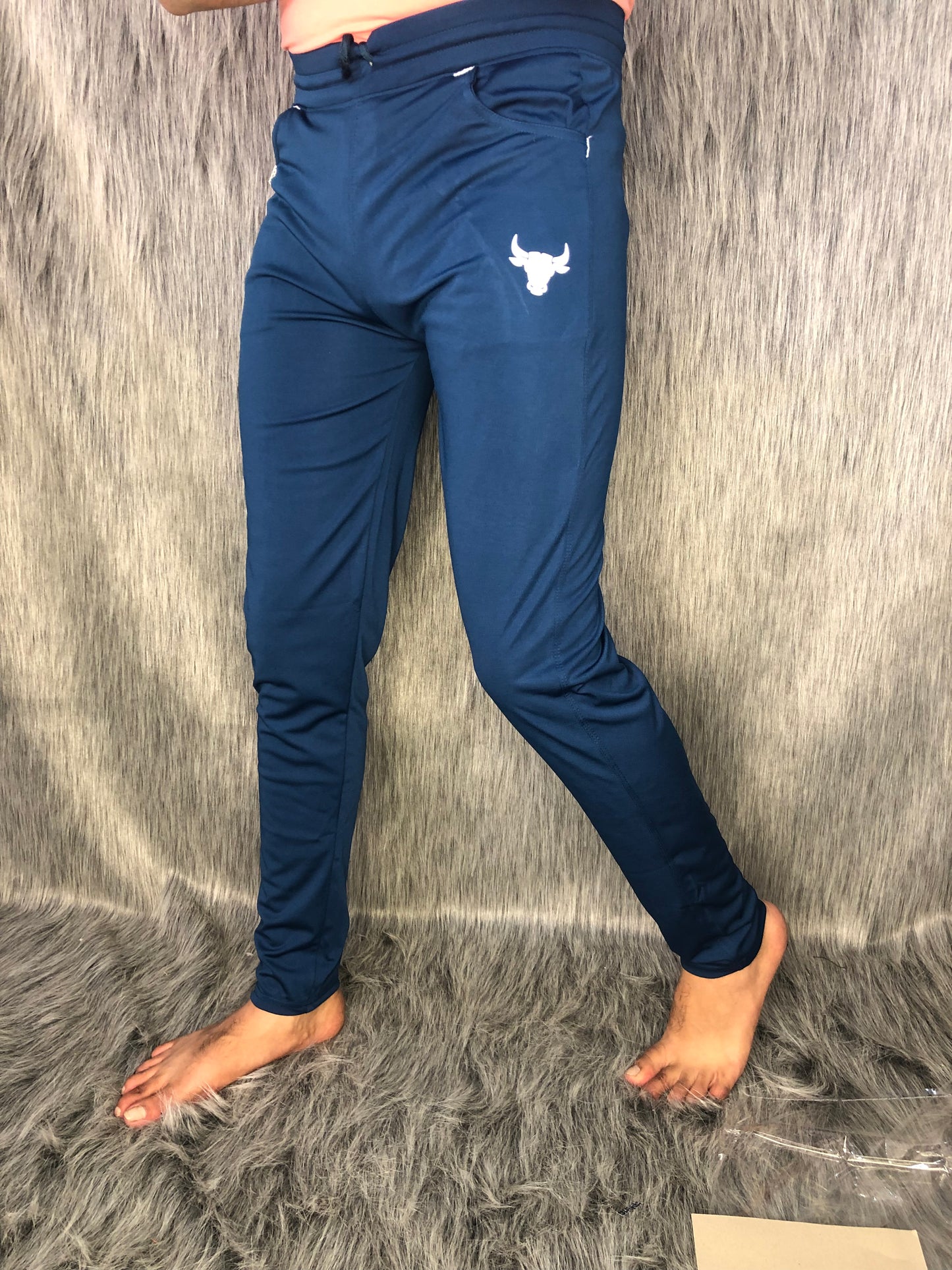 Lycra Trackpant (Airforce Blue)