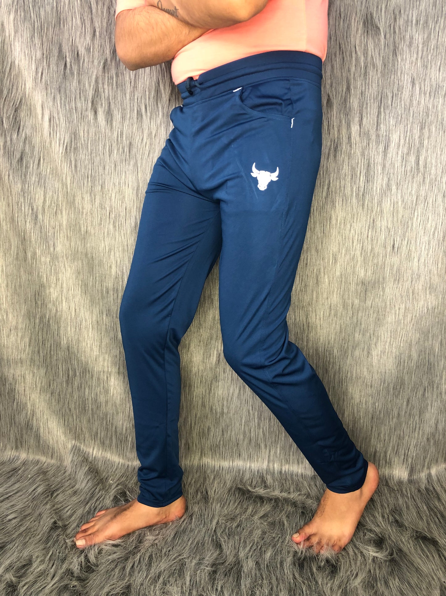 Lycra Trackpant (Airforce Blue)