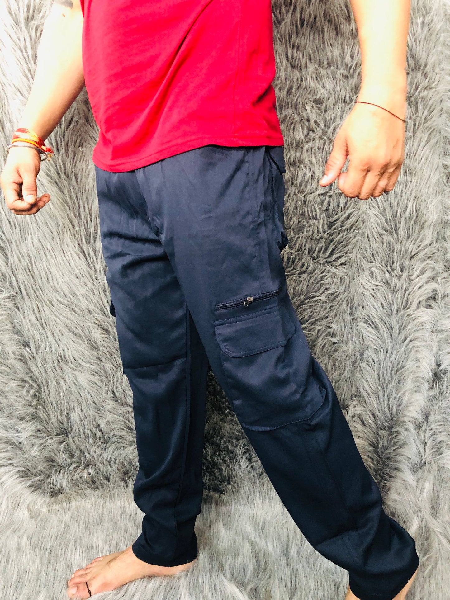 Cotton Trackpant (Navy Blue)