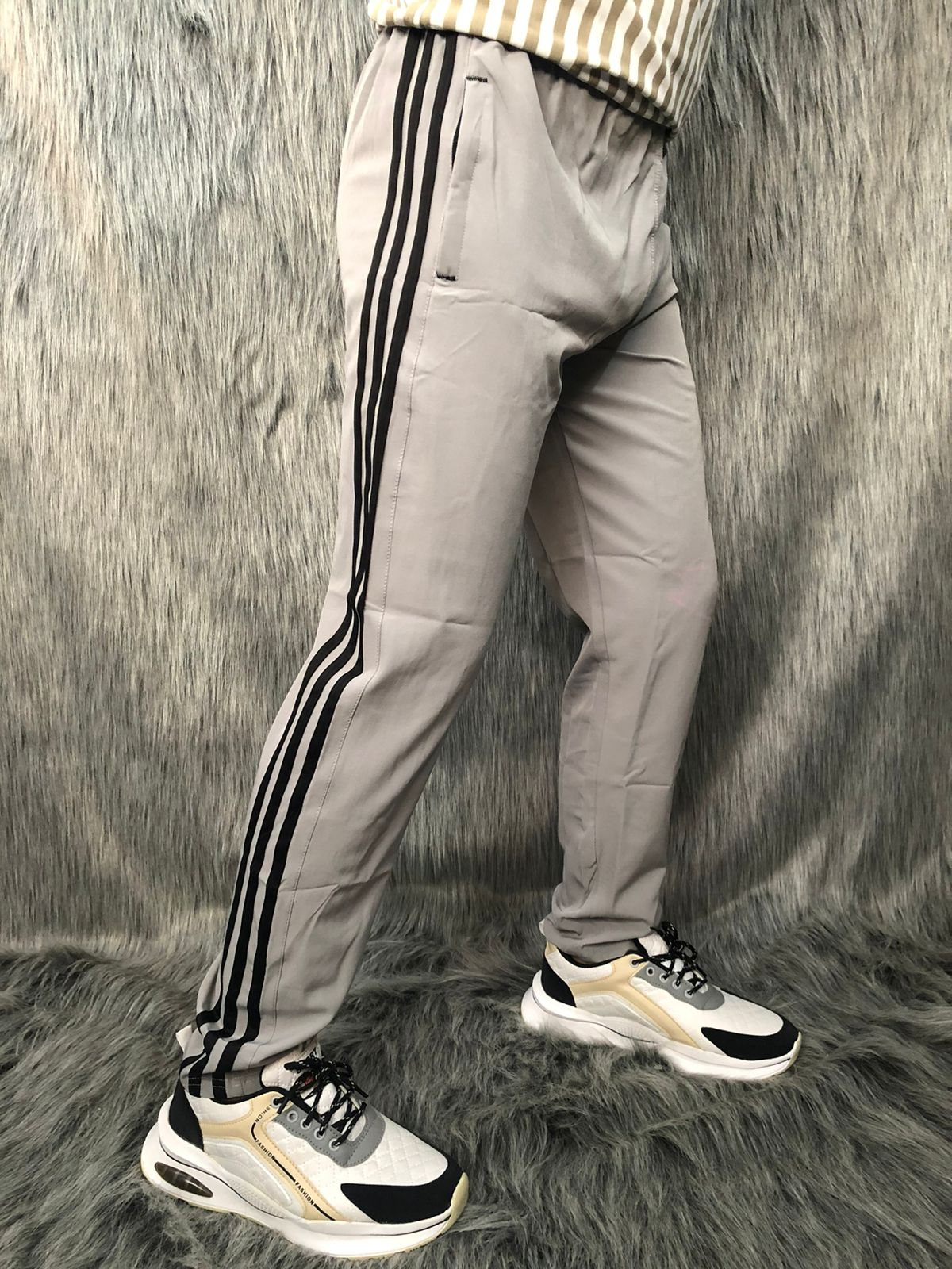 NS Lycra Trackpant (Light Grey)